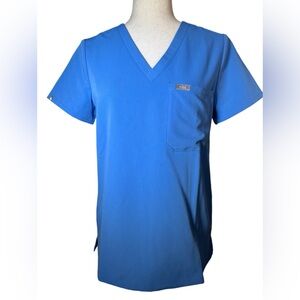 FIGS Technical Collection Catarina One Pocket Scrub Top FW1000 Ceil Blue  XS